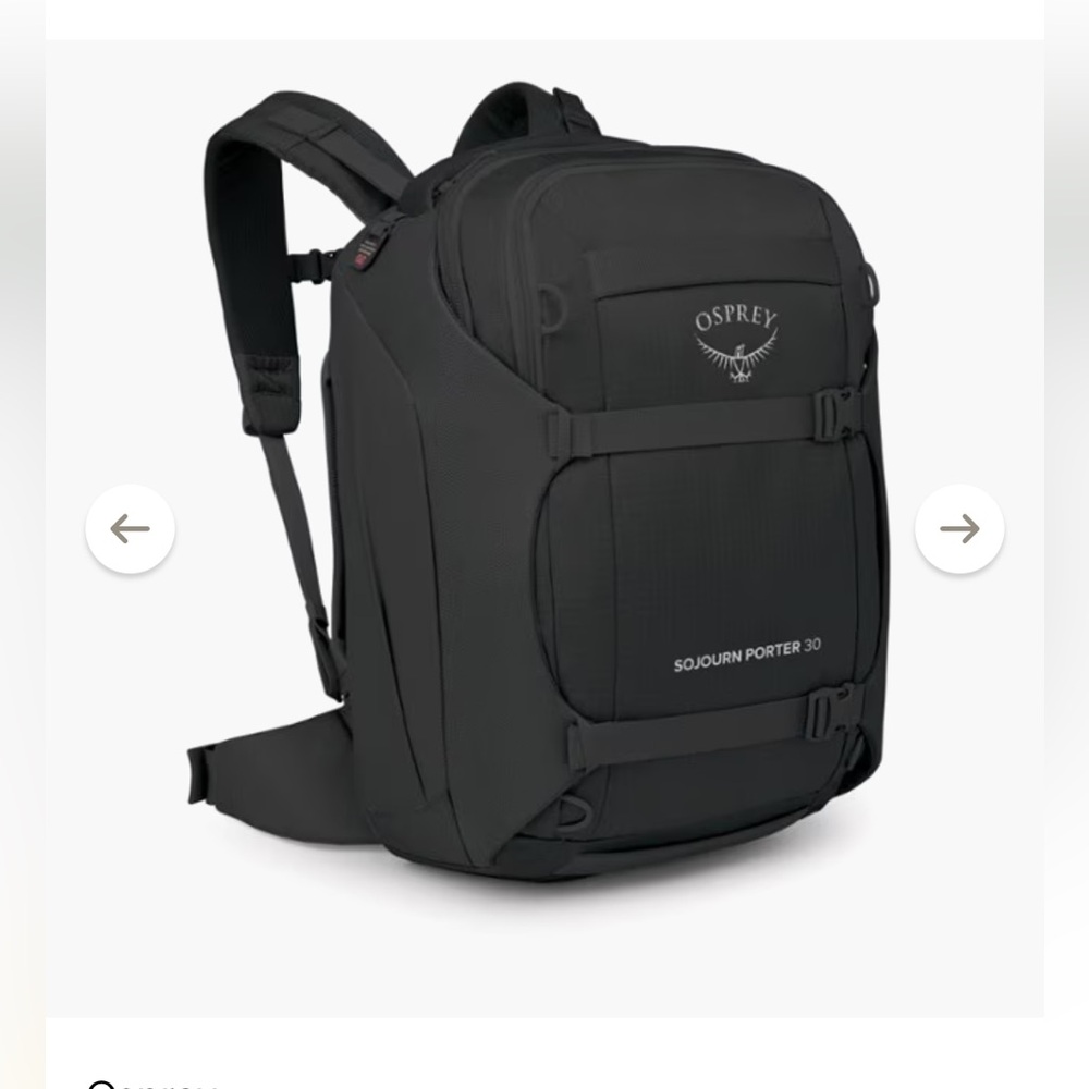 Osprey Sojourn Porter 30 Black travel Backpack